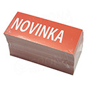 Papírové visačky, typ 50105, 105 x 48 mm, potisk "NOVINKA", červené, 100 ks