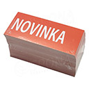 Papírové visačky, typ 50105, 105 x 48 mm, potisk &quot;NOVINKA&quot;, červené, 100 ks