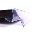 Cenovková lišta sklopná 40 x 998 mm, na polici 16-21 mm, transparentní
