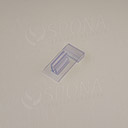 Držák cenovky na cenovkovou lištu do 3 mm, transparentní plast