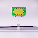 Cenovkový systém MEMO, clip XL s prstem, skřipec do max. průměru 32 mm, transparentní