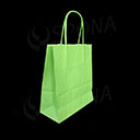 Papírová taška PASTELO, 14 x 8,5 x 21,5 cm, světlá zelená