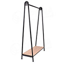 Štendr NORVE B, šířka 100 cm, výška 160 cm, černý matný