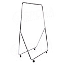 Štendr SIMPLY 1510, výška 170 cm, šířka 96 cm, plastová kolečka, chrom