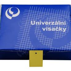 Papírové visačky, typ 3040, 29 x 40 mm, bez potisku, žluté, 2000 ks