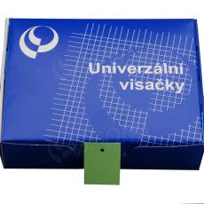 Papírové visačky, typ 3040, 29 x 40 mm, bez potisku, zelené, 2000 ks