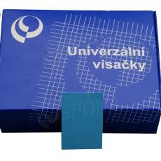 Papírové visačky, typ 4060, 40 x 60 mm, bez potisku, modré, 1000 ks