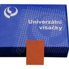 Papírové visačky, typ 4060, 40 x 60 mm, bez potisku, oranžové, 1000 ks