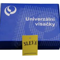 Papírové visačky, typ 4060, 40 x 60 mm, potisk "SLEVA" žluté, 1000 ks