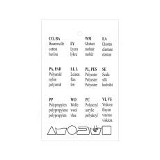 Papírové visačky, typ 5080, 48 x 76 mm, s potiskem a symboly, bílé, 1000 ks