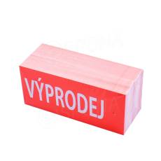 Papírové visačky, typ 50105, 105 x 48 mm, potisk &quot;VÝPRODEJ&quot;, červené, 100 ks