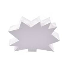 Papírové visačky DREAMER "ježek" 120 x 80 mm, bílé, 90 ks