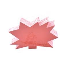 Papírové visačky DREAMER "ježek" 120 x 80 mm, červené, 90 ks