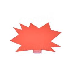 Papírové visačky DREAMER "ježek" 120 x 80 mm, červené, 90 ks