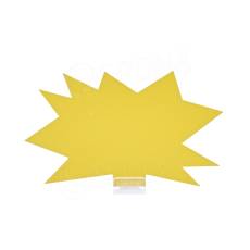 Papírové visačky DREAMER "ježek" 120 x 80 mm, žluté, 90 ks