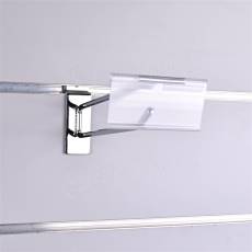 Cenovková kapsa na háček s hrazdou, 40 x 80 mm, průhledná