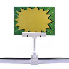 Cenovkový systém MEMO, clip XL s prstem, skřipec do max. průměru 32 mm, bílý