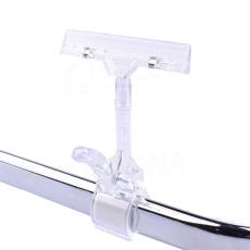 Cenovkový systém MEMO, clip XL s prstem, skřipec do max. průměru 32 mm, transparentní
