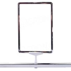 Plastový úchyt na oválnou tyč, typ KS 1, 20 x 35 mm, transparentní