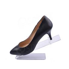 Plexi / akrylátový stojánek na boty "L", transparentní