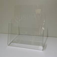 Reklamní stojánek na prospekty PRO A4, stolní, plexi / akrylát