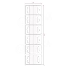 HANG háček BEST na EURO závěsy, 44 x 37 mm, 400 ks