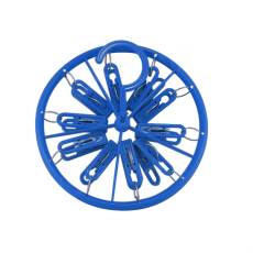 Plastový ramínkový věšák, kolotoč, 10 kolíčků, různé barvy, 1 ks