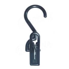 Skřipec plast s háčkem, typ SH1, černý