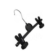 Plastové ramínko se skřipci, typ WDS1, šířka 34 cm, černé, 1 ks