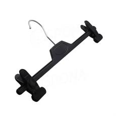 Plastové ramínko se skřipci, typ WKA33, šířka 33 cm, černé, 1 ks