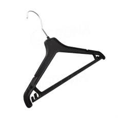 Plastové konfekční ramínko, typ WPN45, šířka 45 cm, černé, 1 ks