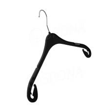 Plastové konfekční ramínko, typ NA47, šířka 47 cm, černé, 1 ks