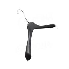 Konfekční plastové ramínko, typ WG42, šířka 42 cm, černá, 1 ks