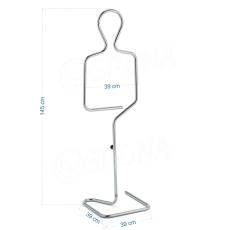 Silueta chlapec, chrom