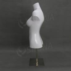 Torzo dámské EKO s podstavcem, lesklá bílá