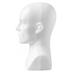 Hlava pánská ALEX plastová, barva bílá