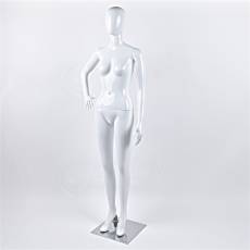 Figurína dámská SAMANTA 02, lesklá bílá