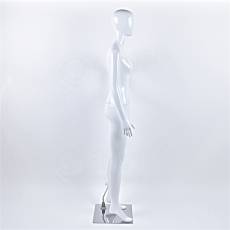 Figurína dámská SAMANTA 03, lesklá bílá