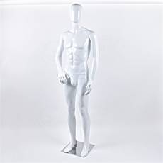 Figurína pánská DEREK 02, lesklá bílá