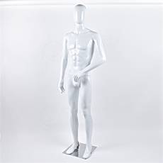 Figurína pánská DEREK 03, lesklá bílá