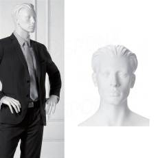 Figurína pánská NIK 02, prolis, bílá matná