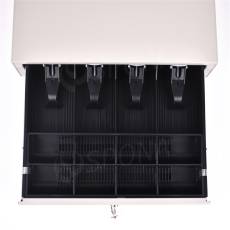 Pokladní zásuvka EC 465, 4B/8M, béžová, kov