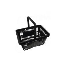 Nákupní košík, s jednou rukojetí, černý plast