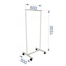 Štendr 1037, výška 153 cm, šířka 60 cm, bílý