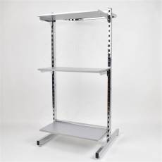 Stojan VARIANT A, oboustranný, šířka 661 mm, výška 1450 mm, chrom