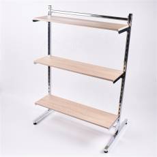 Stojan 1041, oboustranný, šířka 663 mm, výška 1460 mm, chrom