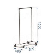 Štendr PRIMO KIT 1A, šířka 60 cm, výška 150 cm, antracit a chrom