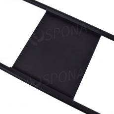 Spodní polička pro štendr EOS, 300 x 380 mm, tloušťka 1,5 mm, černá