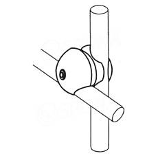 BLOCK 25, paralelní spojka, stavitelná, chrom