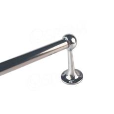 BLOCK 25, konzole koncová na stěnu, 120 mm, chrom